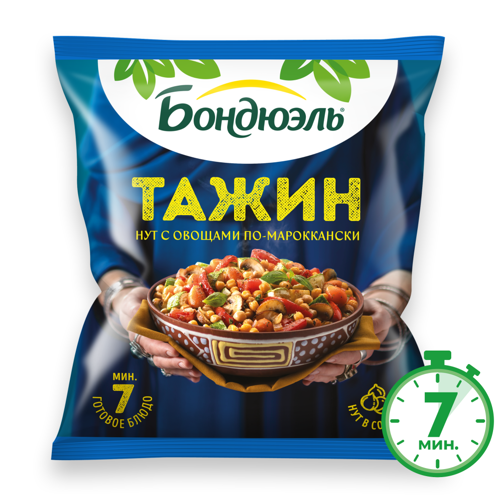 Овощи Бондюэль Тажин по-маррокански, смесь замороженная, 400 г