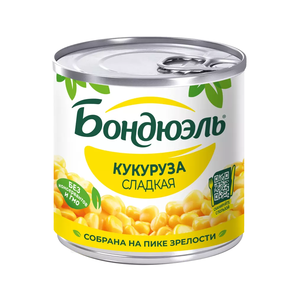 Եգիպտացորեն Bonduelle պահածոյացված, քաղցր, 170 գ