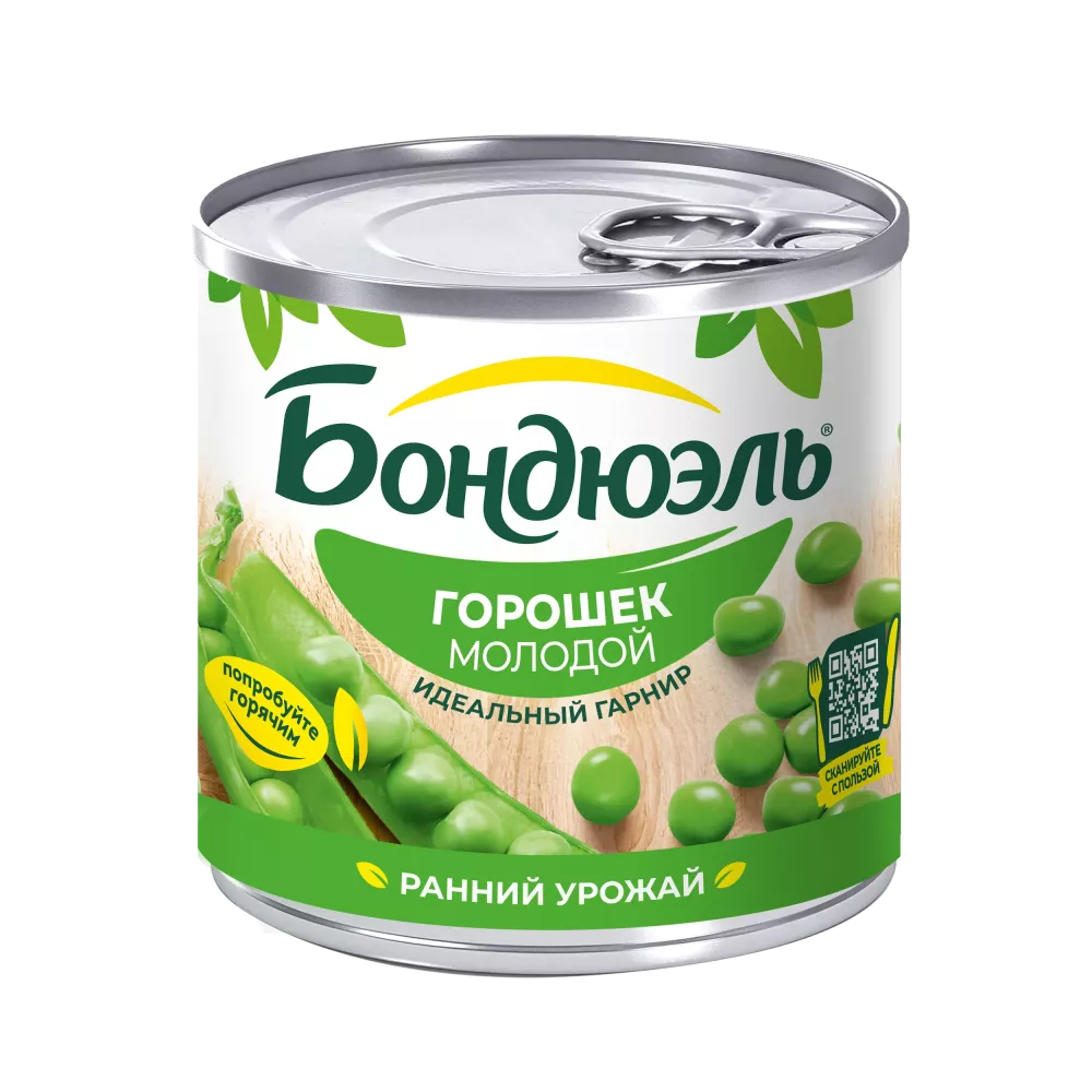 Ոլոռ Bonduelle պահածոյացված, երիտասարդ, 200 գ