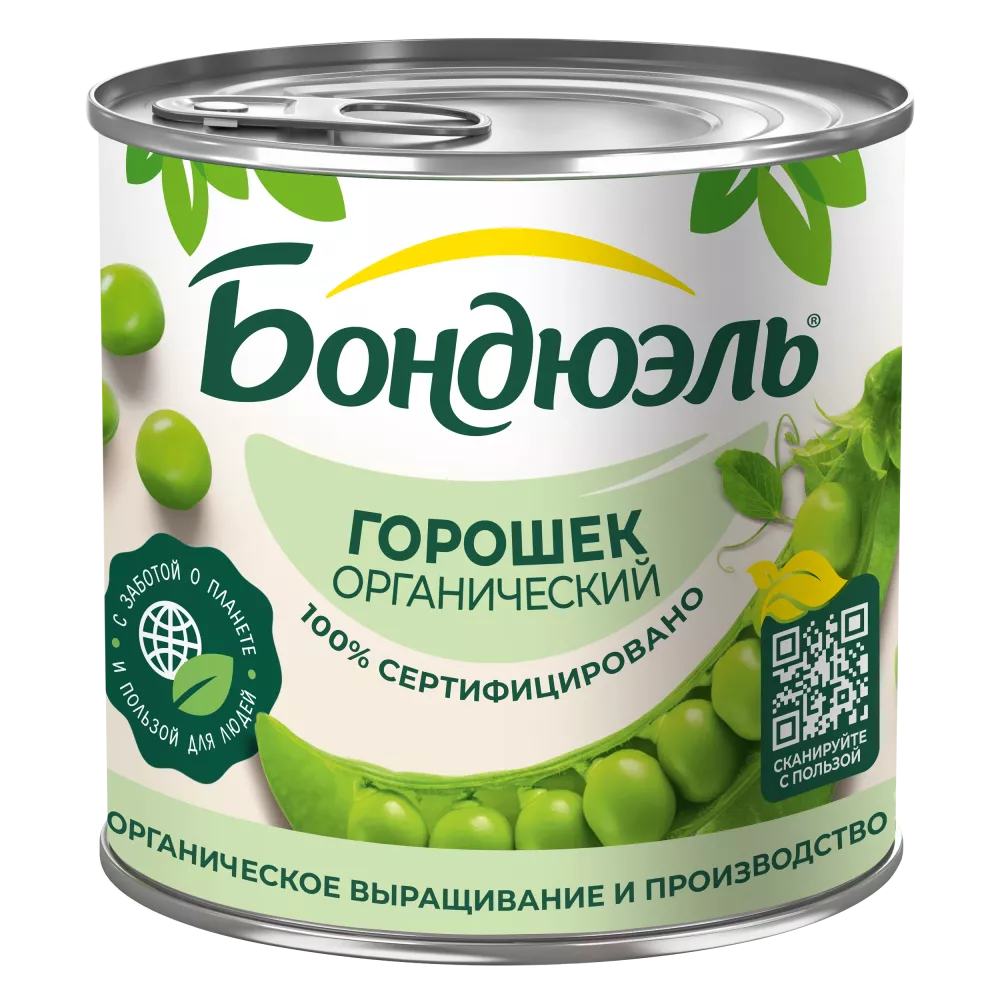 Ոլոռ Bonduelle պահածոյացված, օրգանական, 400 գ