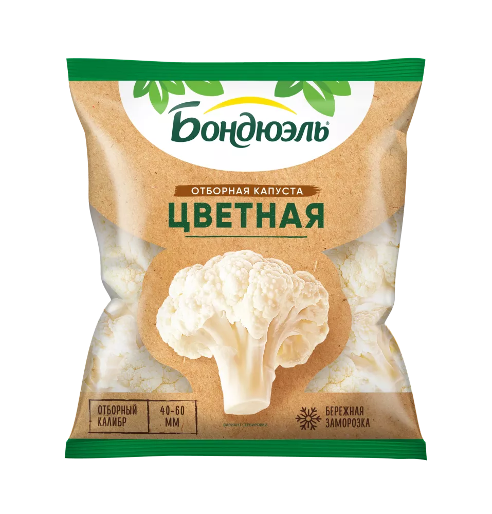 Ծաղկակաղամբ Bonduelle սառեցված, ֆերմերային, 400 գ