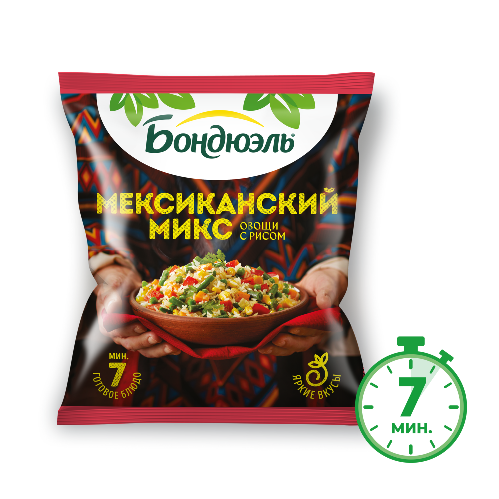 Мексиканская смесь Бондюэль, замороженная, 400 г