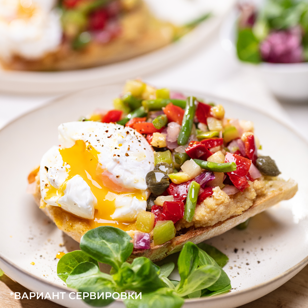 Овощи замороженные Бондюэль Завтрак с кабачком, смесь для омлета и яичницы, 200 г