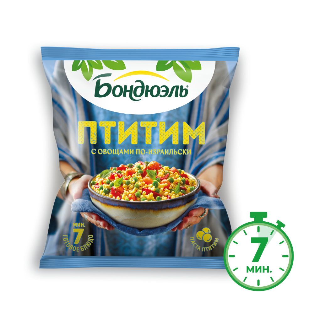 Овощи Бондюэль Птитим по-израильски, смесь замороженная, 400 г