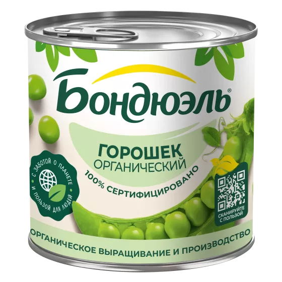 Ոլոռ Bonduelle պահածոյացված, օրգանական, 400 գ